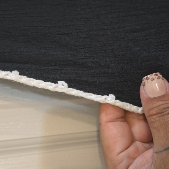 Shein- bathing suit cover up, black, white, 1XL,airy,beach,summer - Picture 7 of 7